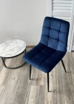 Стул CHILLI BLUVEL-86 NAVY BLUE, велюр