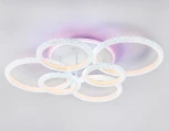 Потолочная люстра RGB Ambrella Original FA9528 (LED, 220V, пульт управления, кольцо)