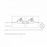 Выключатель одноклавишный проходной с подсветкой (cеребряный рифленый) Werkel W1112109 (a051361)