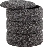 Пуф с ящиком Hive XS букле черный меланж, Stool Group