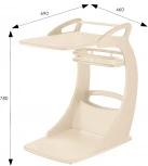 Стол подкатной Фаворит дуб шампань Л от фабрики Mebelik