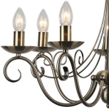 Подвесная люстра Lussole Lgo Roosevelt LSP-9942 (220V, на цепи, подсвечник, свеча, IP21)