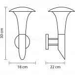 Настенный светильник уличный Lightstar Arroto 378647
