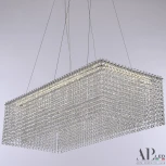 Подвесная люстра светодиодная APL LED Sicilia SH05.74.A.Ni.4000 (220V, хрусталь, на тросе)