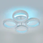 Потолочная люстра RGB Escada Albus 10276/4 LED*70W White APP 10276/4LED (220V, пульт управления, управление смартфоном)