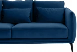 Диван Amsterdam трехместный ОГОГО (арт.342354), (Ткань/Синий)
