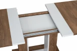 Стол обеденный TWINS, Дуб Канзас/Пепел Dikline 00-00060028