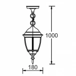 Уличный светильник подвесной Oasis Light 91205S Gb (220V, на цепи, IP44)