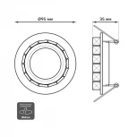 Встраиваемый точечный светильник Gauss Backlight BL043