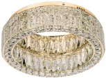 Потолочный светильник круглый Odeon Light Version 5071/60CL золото/прозрачный/металл/хрусталь/стекло LED 60W 3700K (220V, кольцо)