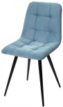 Стул CHILLI-Q бирюзовый #H52, велюр / черный каркас, 4 шт/ 1 к