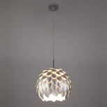 Подвесной светильник артишок 304/1 Bogate's Cedro серебро / хром (220V, на проводе)