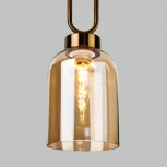 Умный подвесной светильник Eurosvet Flou 50229/1 янтарный (220V, на проводе, круглые)