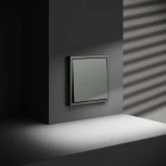 Проходной переключатель одноклавишный (титан) Voltum S70 VLS010306