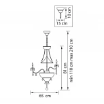 Подвесная люстра Osgona Classic 700161