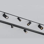 Трековый светильник трехфазный светодиодный Novotech Vector 359958 черный с переключ. цв. темпер. IP20 LED 3000К\4000К\6000К 18W 90-240V