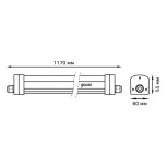 Линейный светильник Gauss 843425236 (LED, 220V, IP65)