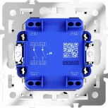Выключатель двухклавишный с подсветкой (кашемир) Voltum S70 VLS020203