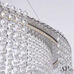 Подвесная люстра светодиодная APL LED Sicilia SH02.93.C.Ni.4000 (220V, хрусталь, на тросе)
