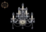 Бра Art Classic 10.12 10.12.2+2+1.165.Gd.Sp (220V, хрусталь, подвески, подсвечник, свеча)