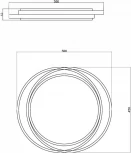 Потолочный светильник круглый Freya Lisoa FR10031CL-L98B (LED, 220V, пульт управления, круглые)