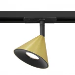 Трековый светильник однофазный Wolta WTL-GU10/08G под лампу GU10 Черный / Золотой BELLO