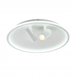 Потолочный светодиодный светильник круглый со спотами MyFar Focus MR9050-CL (регулировка яркости, 220V, пульт управления, круглые)