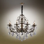 Подвесная люстра Omnilux Grosseto OML-77733-08 (220V, на цепи, подсвечник, свеча)