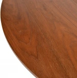 Стол Liverpool диам.110см, орех с хромированными ножками Bradex Home FR 0318