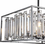 Люстра потолочная на штанге Valzer V000064 (12001/5R Chrome)