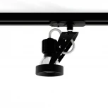 Трековый светильник однофазный 7W 220V Black RAUMBERG 8127Bk (круглые)