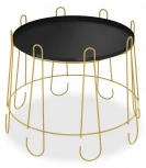 Столик кофейный Sheffilton SHT-CT6-2 золото/черный муар от фабрики Sheffilton