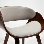 Стул LANDO (mod.8036) орех/серый (дерево / ткань)