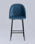 Стул полубарный Stool Group Марсель велюр пыльно-синий УТ000025272