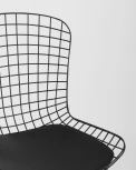 Стул обеденный Stool Group Bertoia черный с черной подушкой УТ000004220