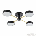 Потолочная люстра на штанге Arte Milano Ferrara 252006/4 Bk/Bk (LED, 220V, круглые)