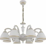 Подвесная люстра Arte Milano AM341837 341837/8 WT+G (220V, на цепи)