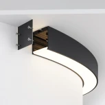 Радиусный профиль 35x35 800мм 1/4 круга черный Maytoni Радиусный профиль ALM-3535R-B-D-90°-0.8M