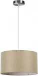 Подвесной светильник Lumion Nikki 8250/2 никель/бежевый, металл/текстиль Е27 2*60W 220V (на проводе, круглые)