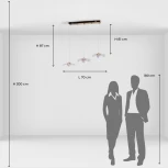 Подвесной светильник De City Оскар 510014503 (LED, 220V, на проводе, цветы)