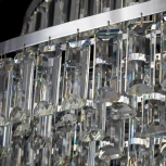 Подвесная люстра Citilux Naiad CL315191 (220V, хрусталь, подвески, на цепи)