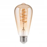 Лампочка светодиодная филаментная диммируемая прозрачная/желтая груша E27 5W Elektrostandard Dimmable F BLE2746