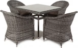 "Фредо" обеденная группа плетеная, цвет графит 4SIS арт.УТ-00002208