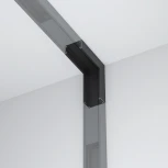 Коннектор угловой внутренний, накладной, черный Maytoni Accessories for tracks Basity TRA172ICL-11B