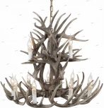 Подвесная люстра ST Luce Corna SL154.703.12 (220V, на цепи, подсвечник, свеча, рога)