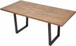 Стол ЛОФТ 160 Дуб Канзас/ Черный М-City
