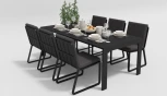 Обеденная группа Gardenini Malia (Алюминий,Ткань/Темно-серый,Антрацит) DMLA.010522.C2