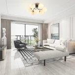 Потолочная люстра Arte Milano Neapolis-76408 276408/6+1 BK/GD (220V, шар)