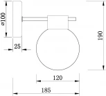 Бра Freya Gatsby FR5233WL-01BS (220V, шар)