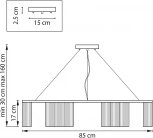 Подвесная люстра Roma 718183